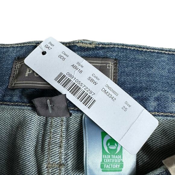 POINT SUR J. Crew High Rise Slim Boy Medium Wash Denim Jeans Women's Size 25 NWT - Picture 6 of 10